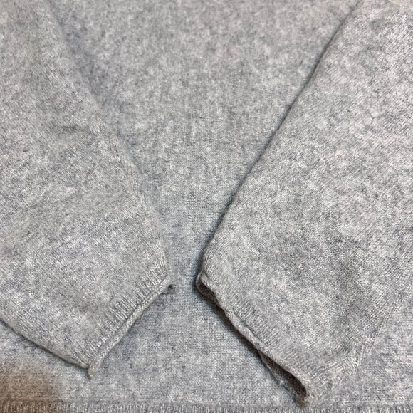 Belldini Women’s 100% Cashmere Gray Sweater Size XL Soft Crew Neck Long Sleeve - Picture 4 of 8